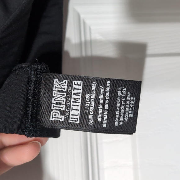 Pink Victoria Secret ultimate unlined sports bra - Size Large - Picture 4 of 4